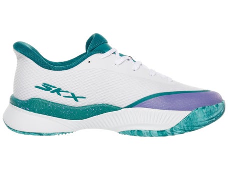 Skechers State Champ White/Turquoise Womens Shoes