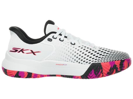 Skechers Viper Court Elite Wh/Pink Woms Pickle Shoes