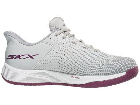 Skechers Viper Court Reload Grey Womens Pickle Shoes