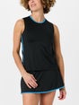 Sofibella Women's Electric Blue Trim Tank Black XL